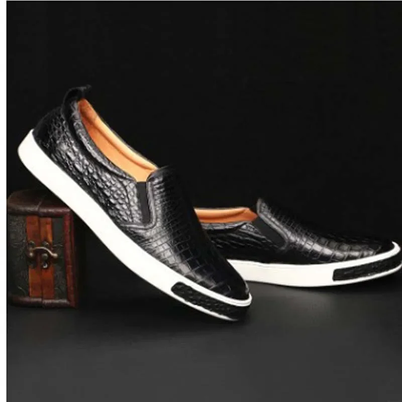 dongou Fashion  men  crocodile  shoes  male  shoes   crocodile leather  crocodile  leisure  summer  style men shoes