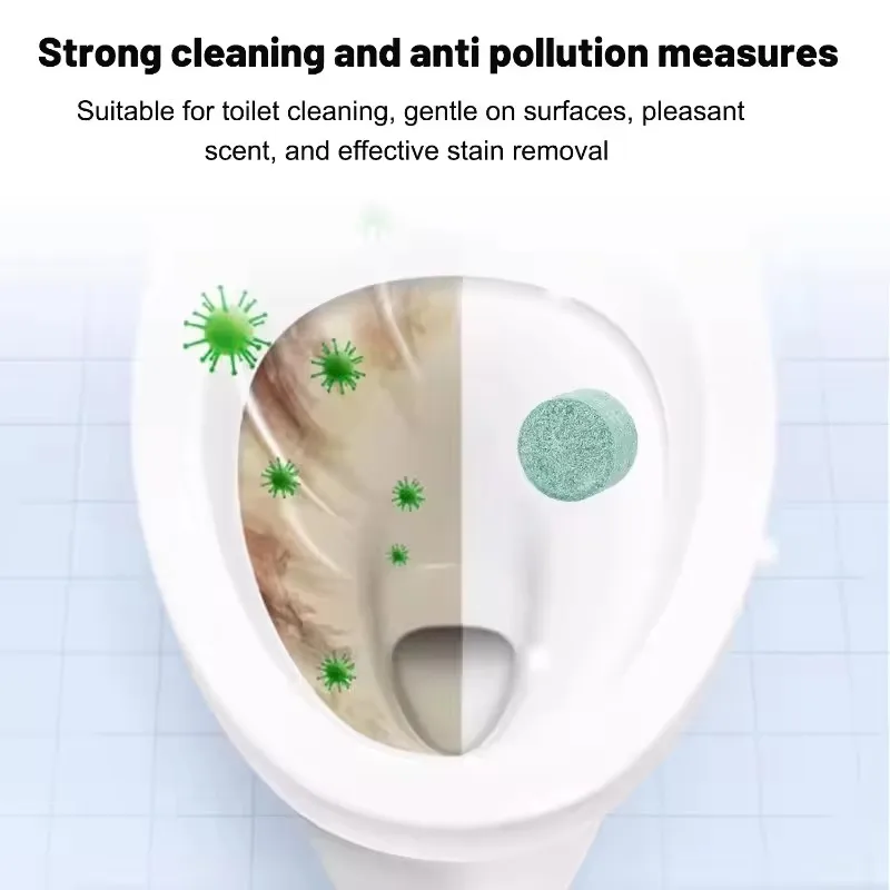 Powerful Toilet Cleaner for Descaling Deodorizing Long Lasting Effect Toilet Deodorizer Tablets for Bathroom view 3