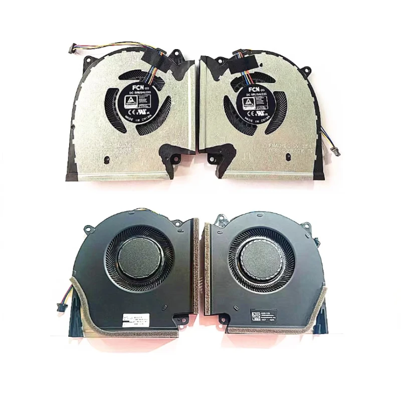 

For ROG Strix G15 G513 G533 G17 G713 G733 G513QR G533Q G713Q Laptop CPU GPU Cooling Fan 13NR0540P01011 13NR0540P02011 DC 12V/5V