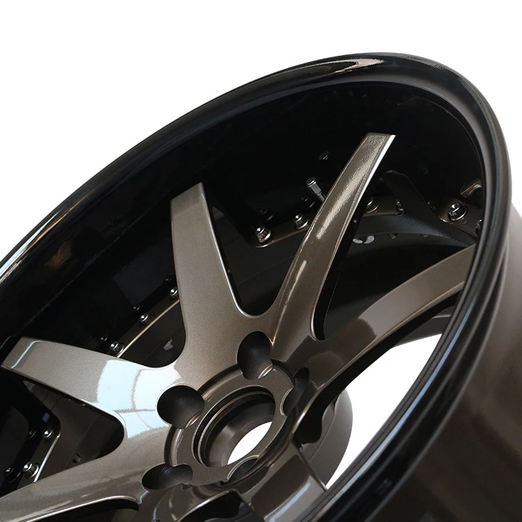 luxury premium 2 pieces 22 inch 5x114.3 5x112 26x14 aluminium alloy forged rims car wheels