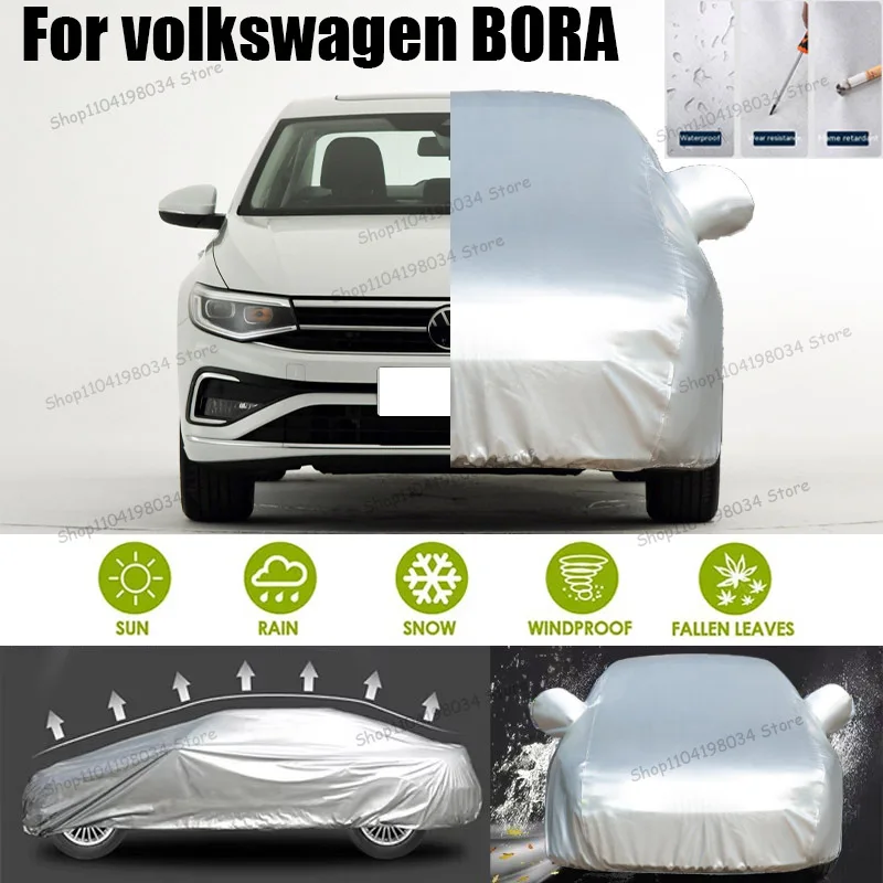 

For volkswagen BORA Auto Anti snow Anti dust Sunscreen Anti-uv Anti peeling paint And Anti Rainwater 210t car cover Car cover