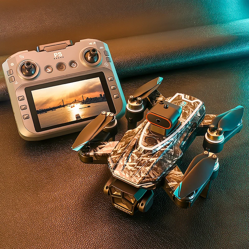 D13 quadcopter drone, equipped with dual cameras, WiFi connection, quad-rotor control, USB charging, 5.6-inch screen.