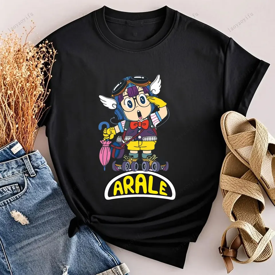 Arale Foil Vintage Pure Cotton Dr Slump Toriyama Anime Manga 90s