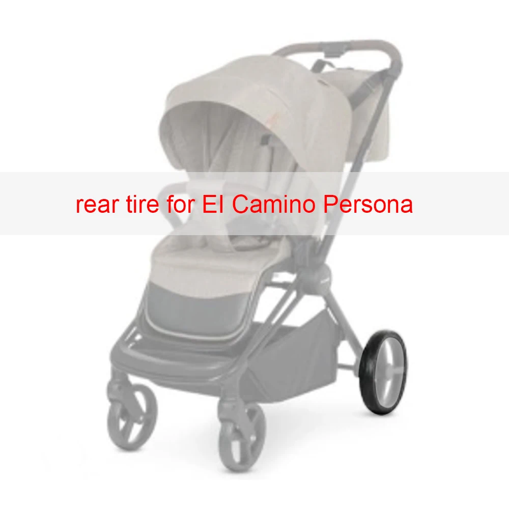 Custom Stroller Tire For EI Camino Persona Rear Wheel  PU Tubeless Tyre Cover With Tread Baby Buggy Replace Accessories