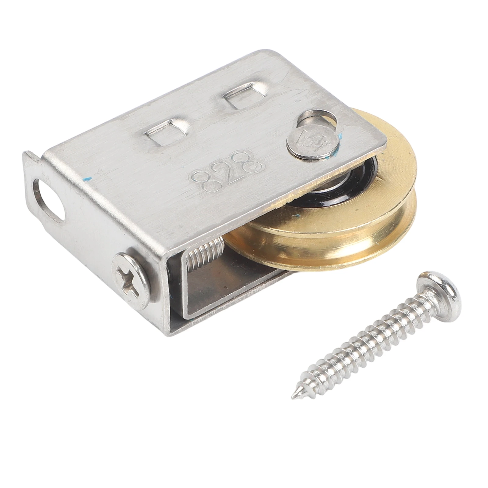 Stainless Steel 828 Sliding Door Window Pulley Roller with Adjustable Height Design and Ball Bearings for Aluminum Alloy