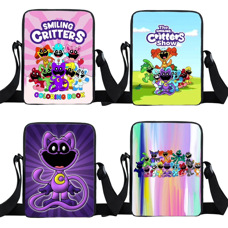 Sorrindo Catnap Dogday Shoulder Bag, meninos e meninas Crossbody Bags, Juventude Casual Bolsas, Messenger Bags para estudantes