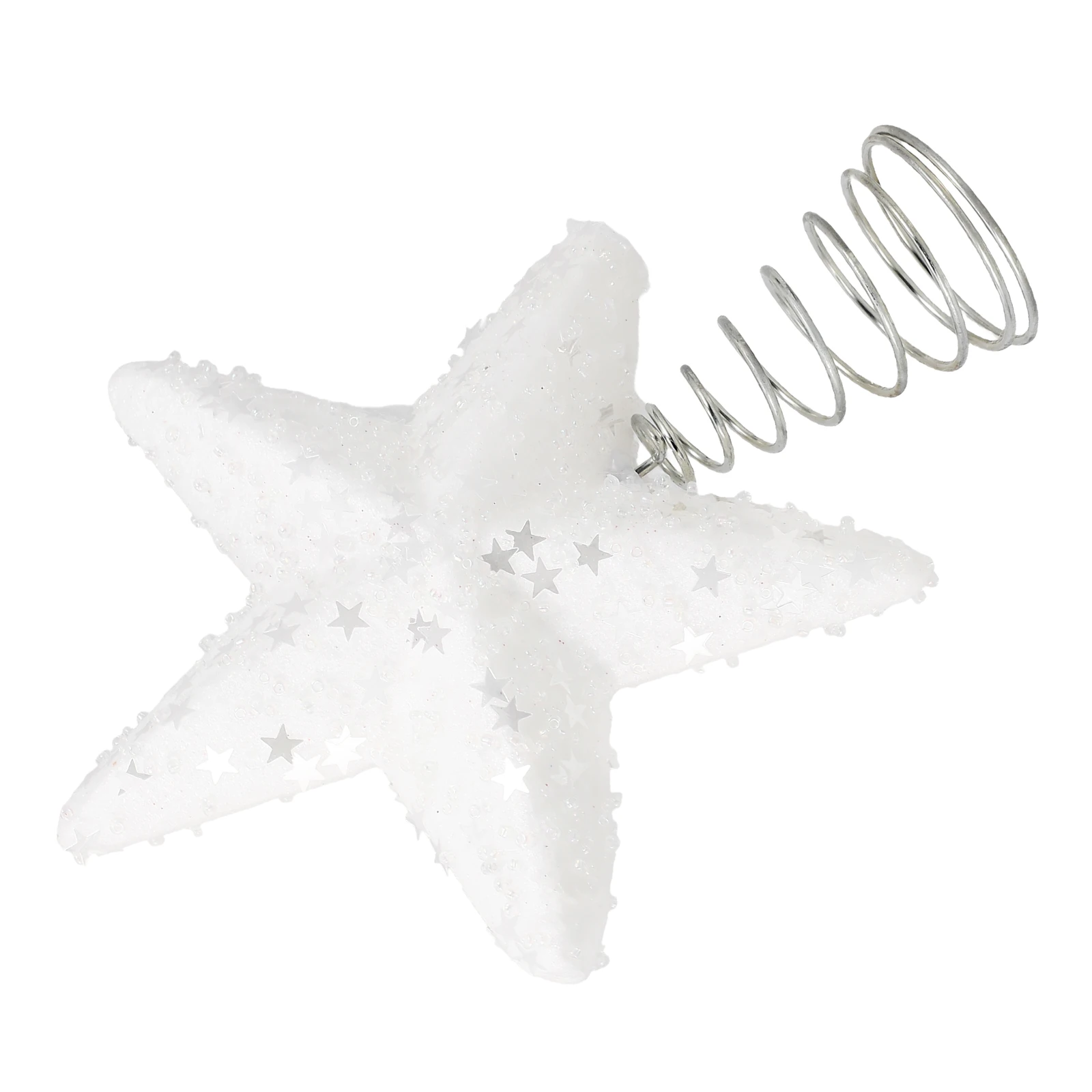 

1pcs Christmas Tree Top Star Decoration Shiny Glitter Surface Lightweight Foam Material Christmas Party Favor Holiday