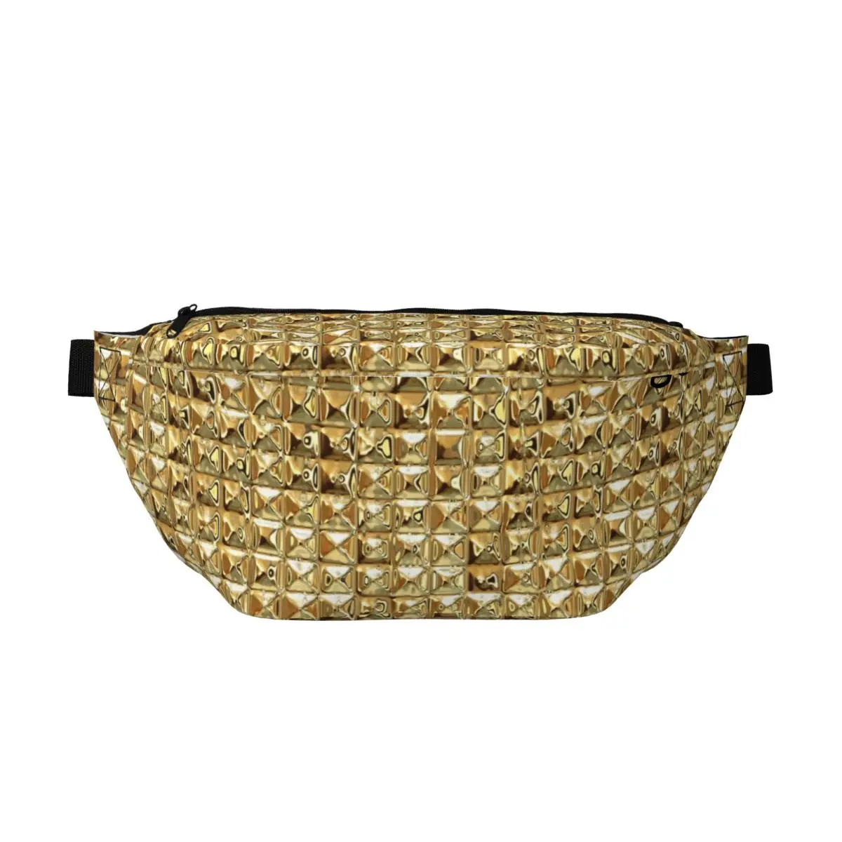 

Сумка-бананка через плечо золотистого цвета для мужчин и женщин, регулируемая поясная сумка для путешествий, бега, хранения денег и телефона, нагрудная сумка