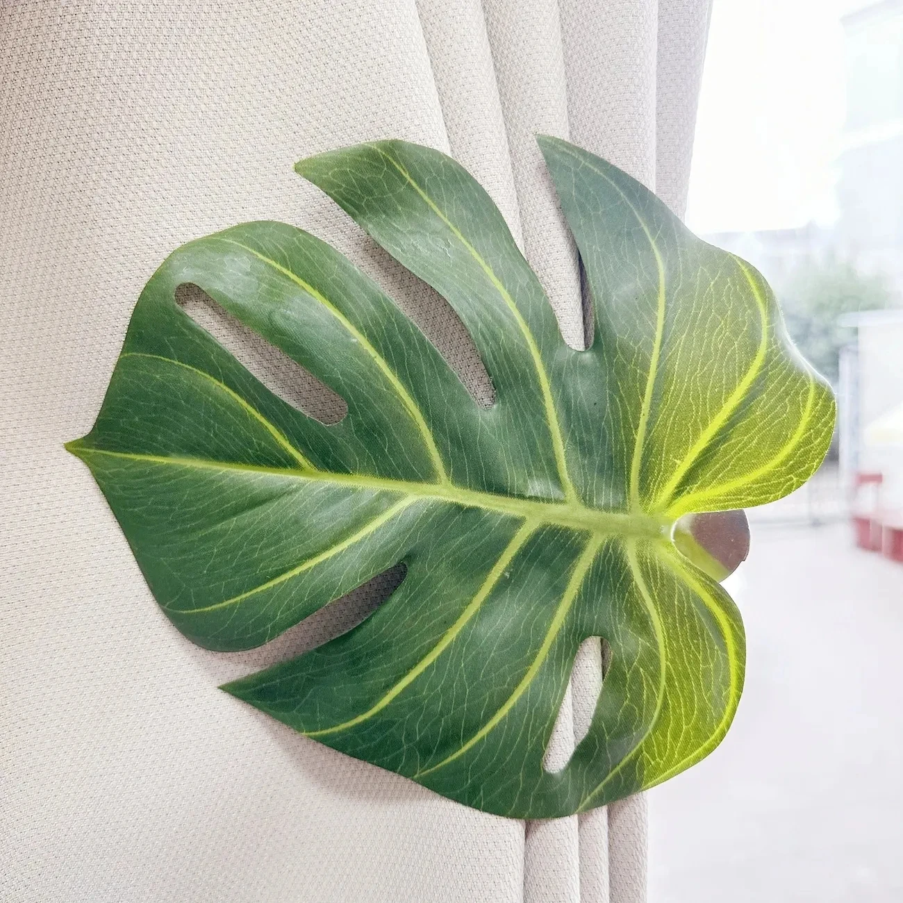 1/2/4 قطعة: الإبداعية اليدوية الموسمية أوراق النخيل الستار كليب لغرفة النوم غرفة المعيشة الديكور الستار الأشرطة ديكور المنزل