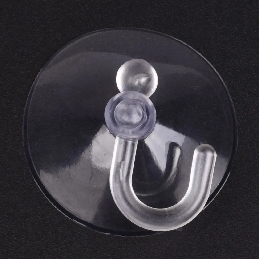 ABMO  PVC Plastic Suction Cup Hook 40mm 12 Pcs Clear Blue