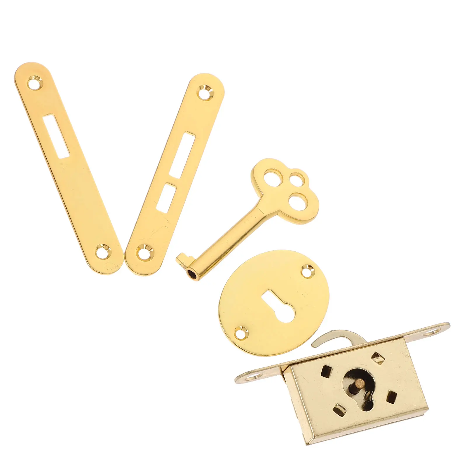 

Small Dark Hook Golden Key Locks for Wooden Jewelry Boxes Cabinets with Iron Latches Hidden Door Cabinet Drawer Locker Storage