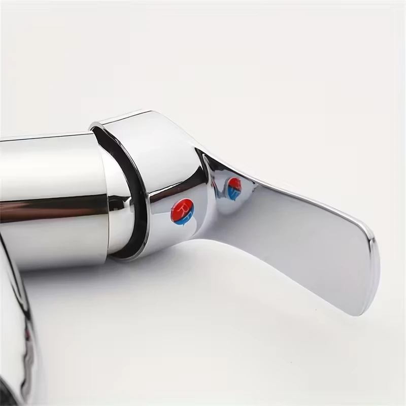 Maravilhoso torneira da pia do banheiro torneira de água cromada mão-água bacia do banheiro respingo anti quente e quente torneira