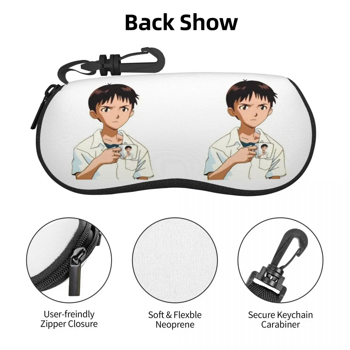 Cup Of Shinji シェルメガネケース保護サングラスボックス女性男性ソフト眼鏡バッグポーチ