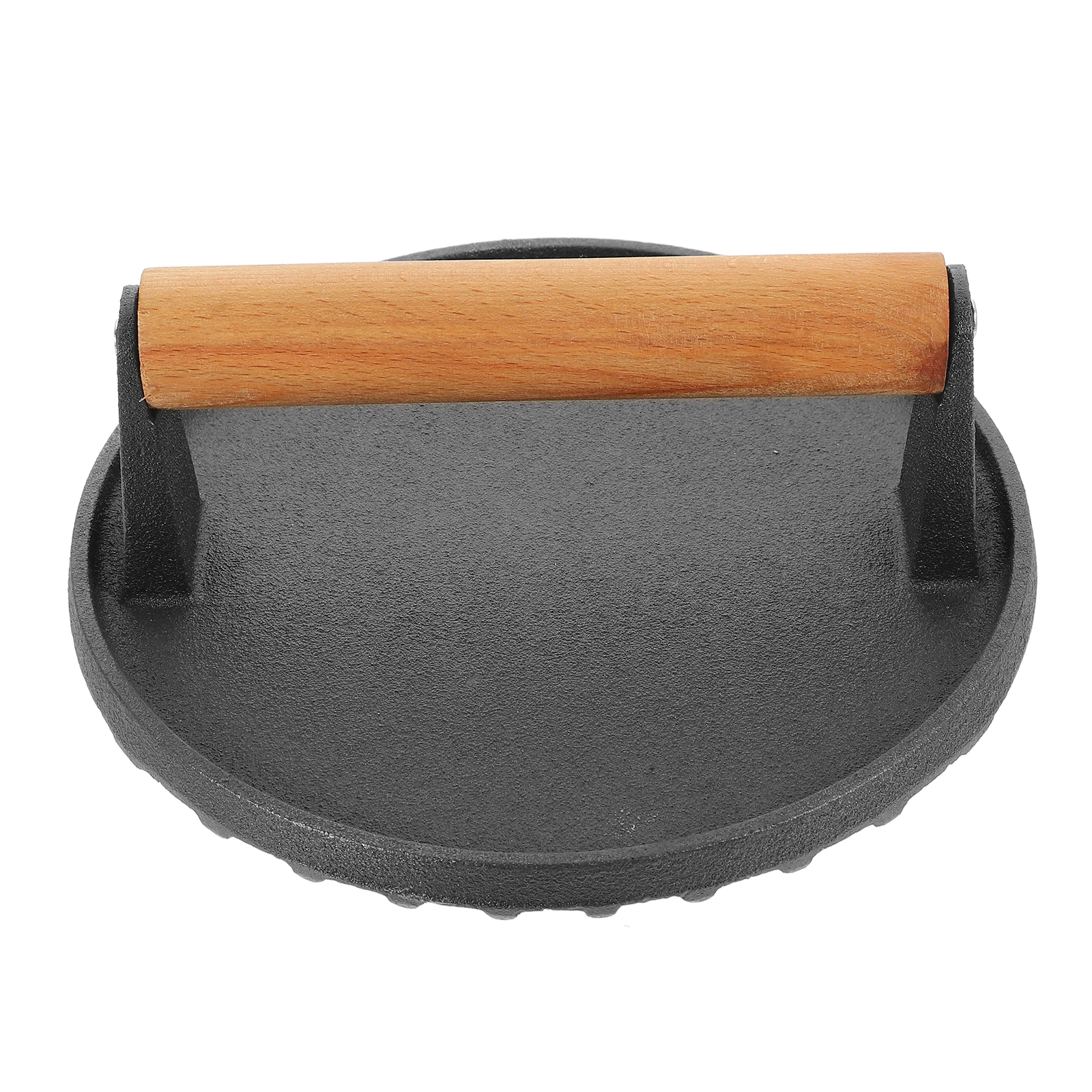 

Iron Meat Press for Cooking Burger Patty Maker Round Edges Smooth Surface Cast Iron Hamburger Frying Pan Griddle Mold Meats