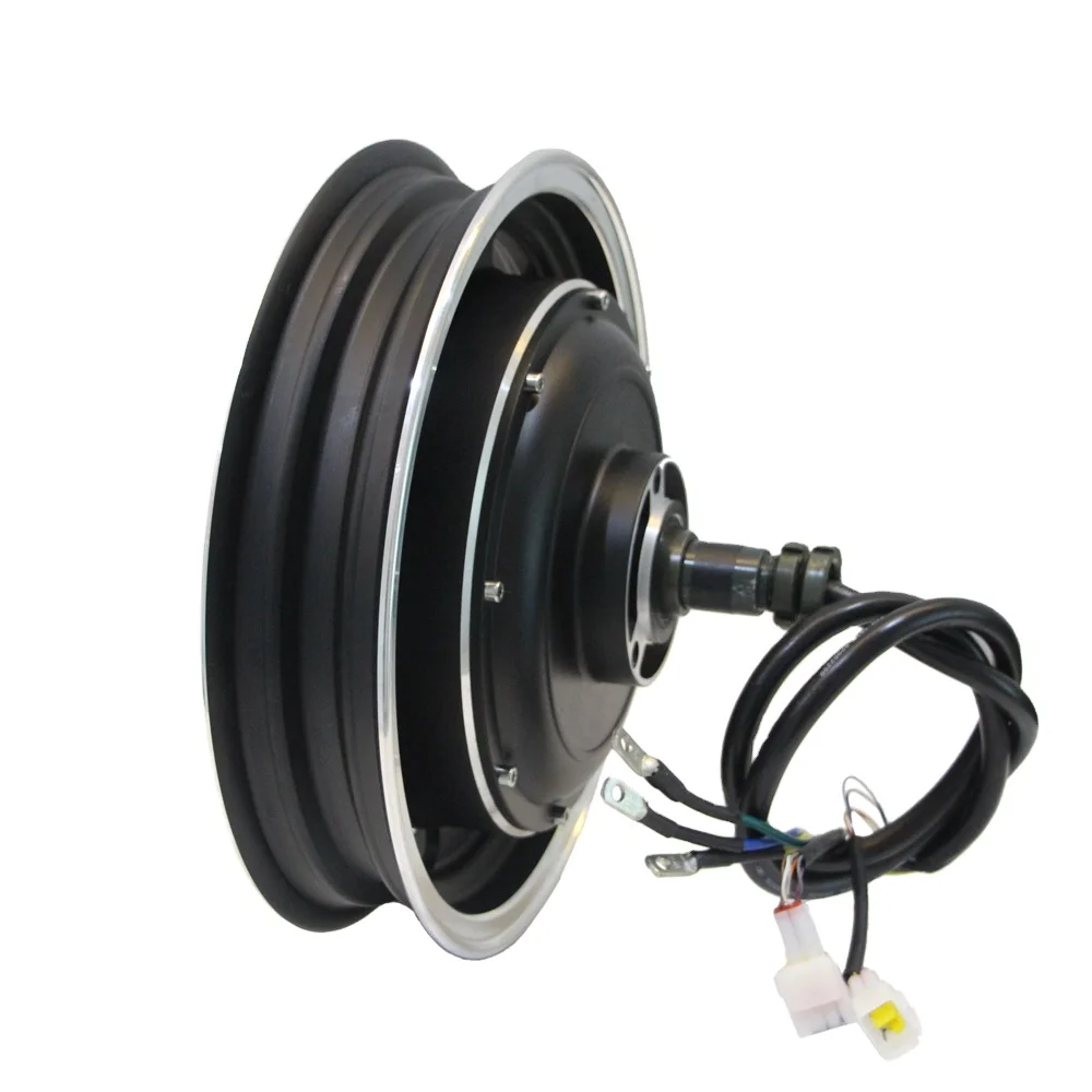 made in china 12inch Outer Rotor Single Shaft 72v 2kw Dc Brushless Tricycle Motorcycle Hub Motors