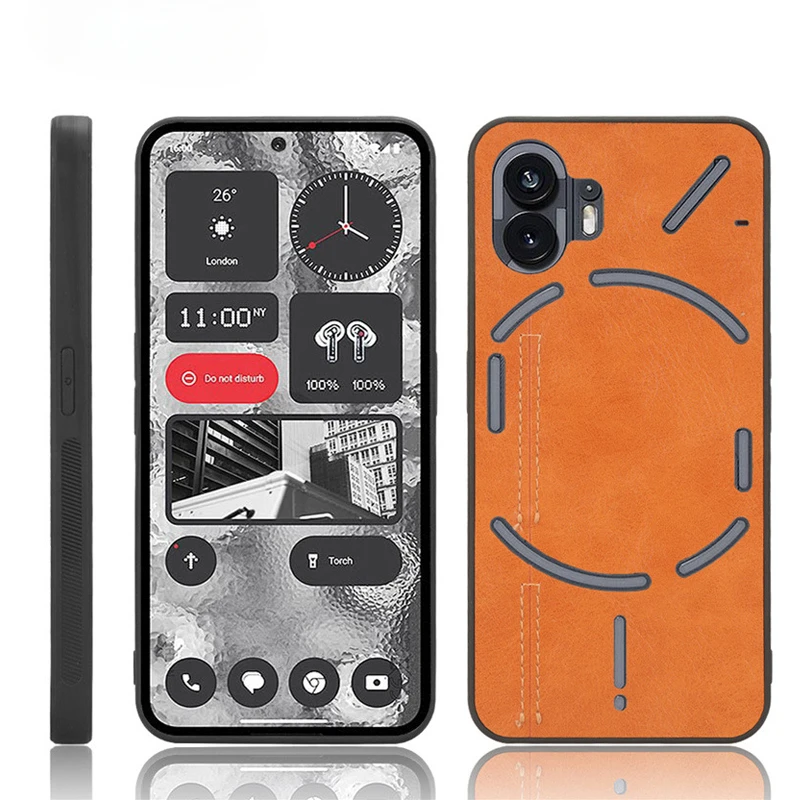 

Чехол для телефона в деловом стиле, легкий текстильный кожаный чехол для телефона в простом дизайне