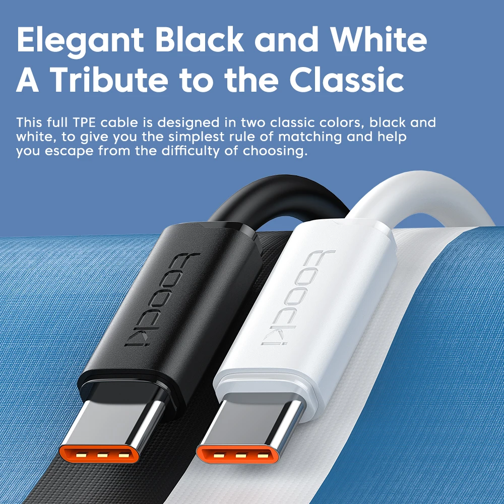 Toocki 5Pack USB C to USB C Cable PD 100W/60W Fast Charging for iPhone 16 15 14 13 12 Samsung S23 S22 Ultra Xiaomi Huawei Redmi
