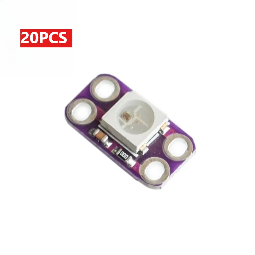

20pcs WS2812B 5050 RGB LED 4Pin Full Color Programmable Module for Arduino