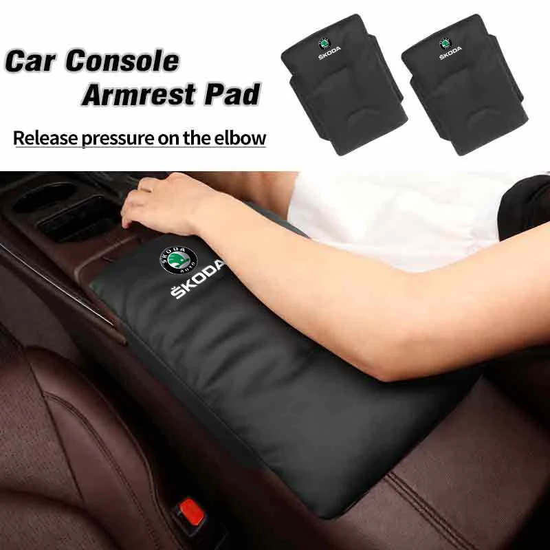 

Car Velvet Armrest Pad Console Protector Cover Elbow Rest Mat Accessories For Skoda Octavia Rapid Kodiaq Superb Derivative Karoq