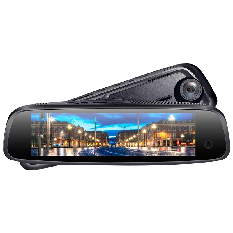 Yeni dikiz aynası Dash kamera 1080P Full HD dokunmatik üçlü Lens kayıt gece görüş desteği araba dvr'ı kamera için 4G Wifi GPS ADAS