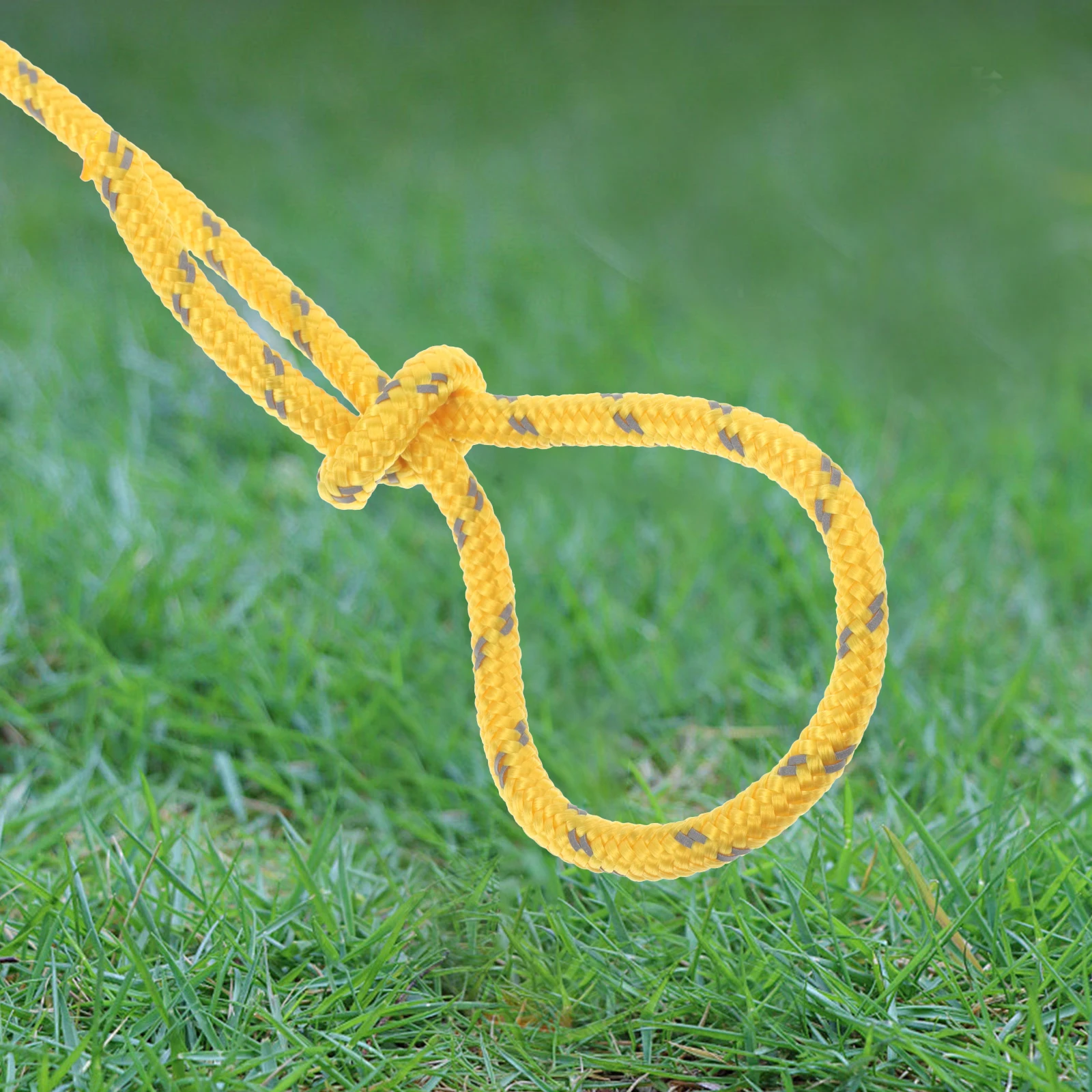 

8 Pcs Windproof Rope Tent Camping Car Luggage Hauling Lines Sailboat Accessory for Arborist Yellow Tarp