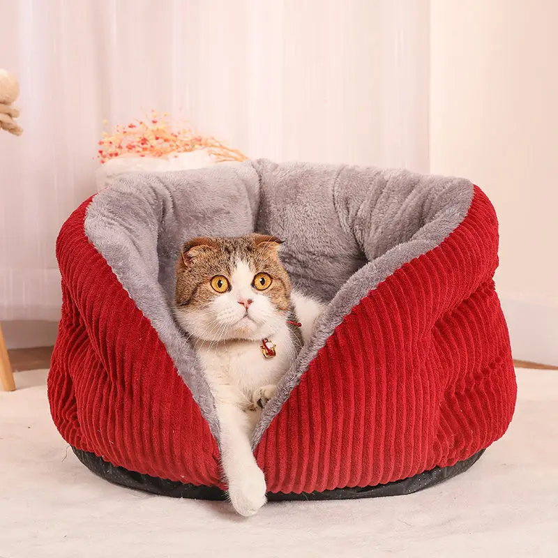 New Pet bed Winter cozy dog beds for large dogs puppy supplies dog blankets warm cat bed deep sleep dog kennel kitten house