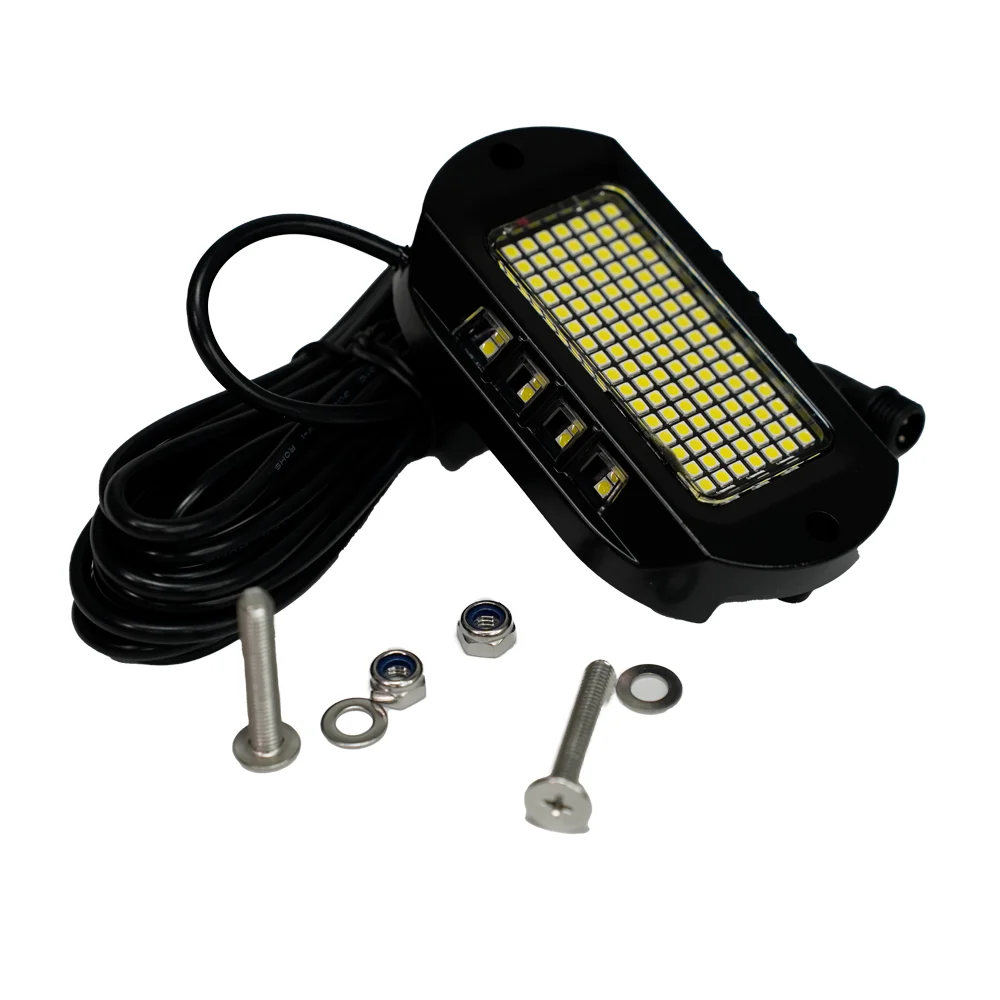 High Brightness 144LED Waterproof Flashing Auto Lamp Pure White LED Strobe Light For Trucks Cars ATVs SUVs Motorcycles & Boats