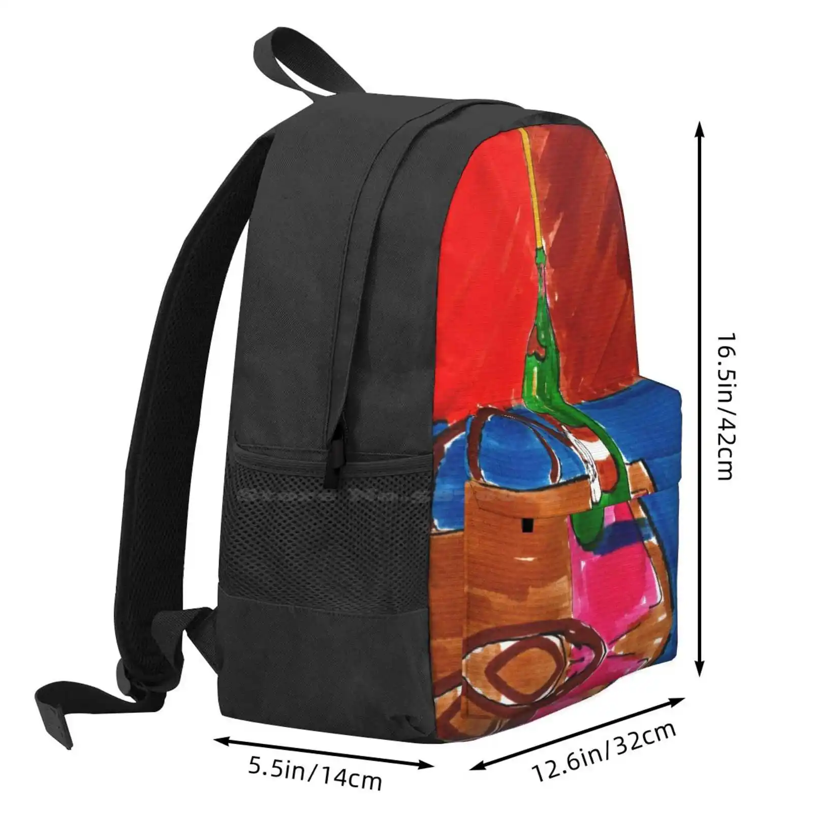 Candle In The Bar Hot Sale Schoolbag Backpack Fashion Bags Sketch Decorative Art Fine Art Contemporary Art Modern Art Pen