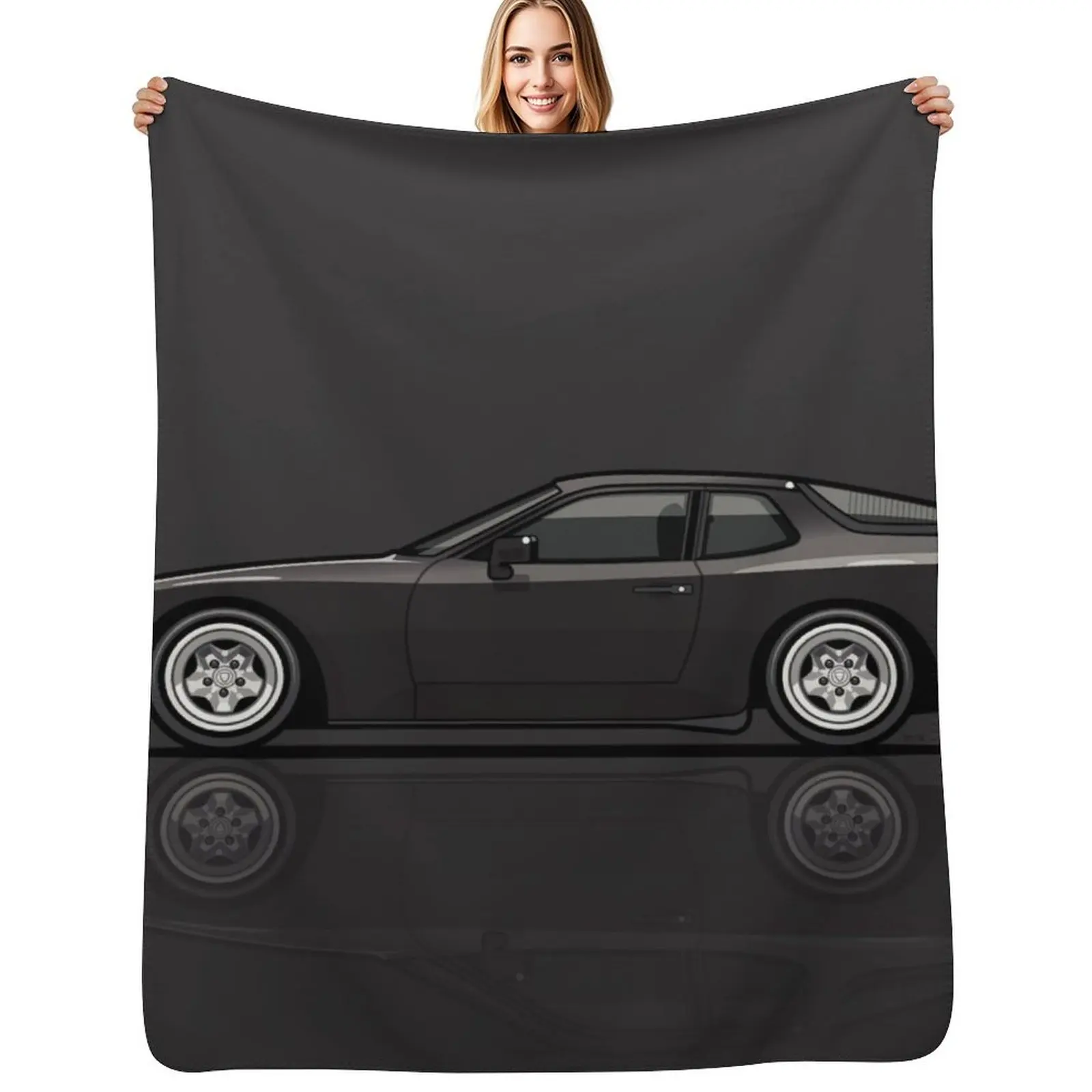 

Black 1986 P 944 951 Turbo (US spec) Throw Blanket Blankets Sofas Of Decoration Bed covers Soft Plaid Flannel Fabric Blankets