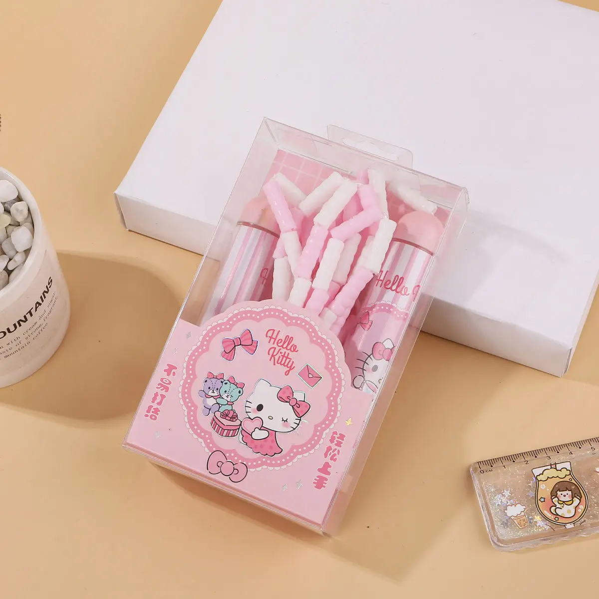 Hot Miniso Kawaii Bamboo Knot Jump Rope Hello Kitty Cartoon Child Sporting Goods Kuromi Cute Student Fitness Equipment New Style