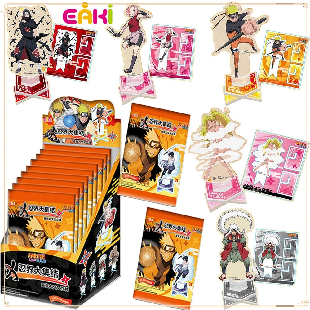 

EAKI Original Anime Naruto Peripheral Stand Acrylic Figure Cartoon Q Version Characters Model Toys Exquisite Gifts Wholesale