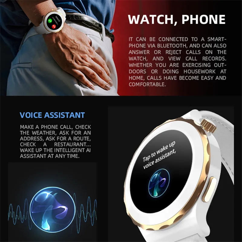 السيدات HW3 ساعة ذكية صغيرة Smartwatch الإناث NFC بلوتوث دعوة المرأة ساعة ضغط الدم الأكسجين ل iOS أندرويد