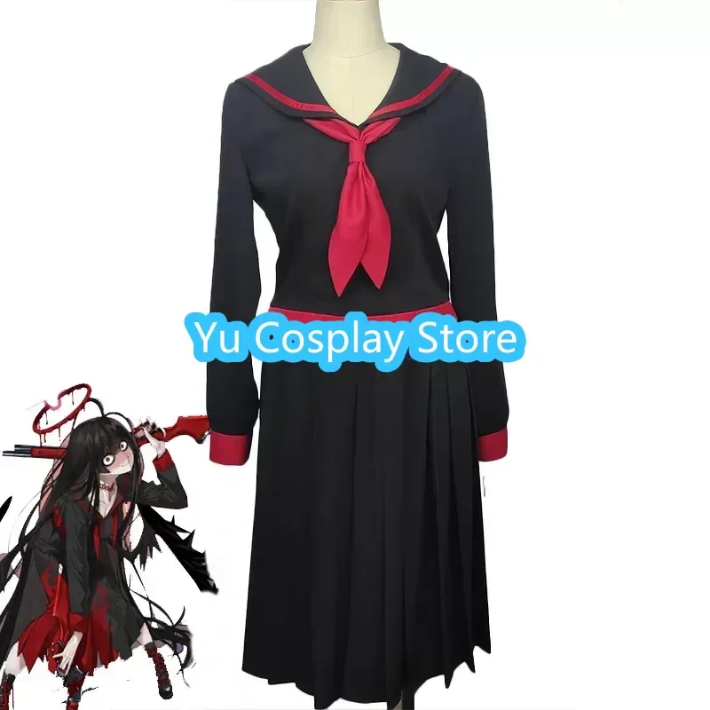 Game Blue Archive Kenzaki Cosplay Costume Women Sailor Dress Halloween Party JK Suit Top Skirts School Uniforms Custom Made