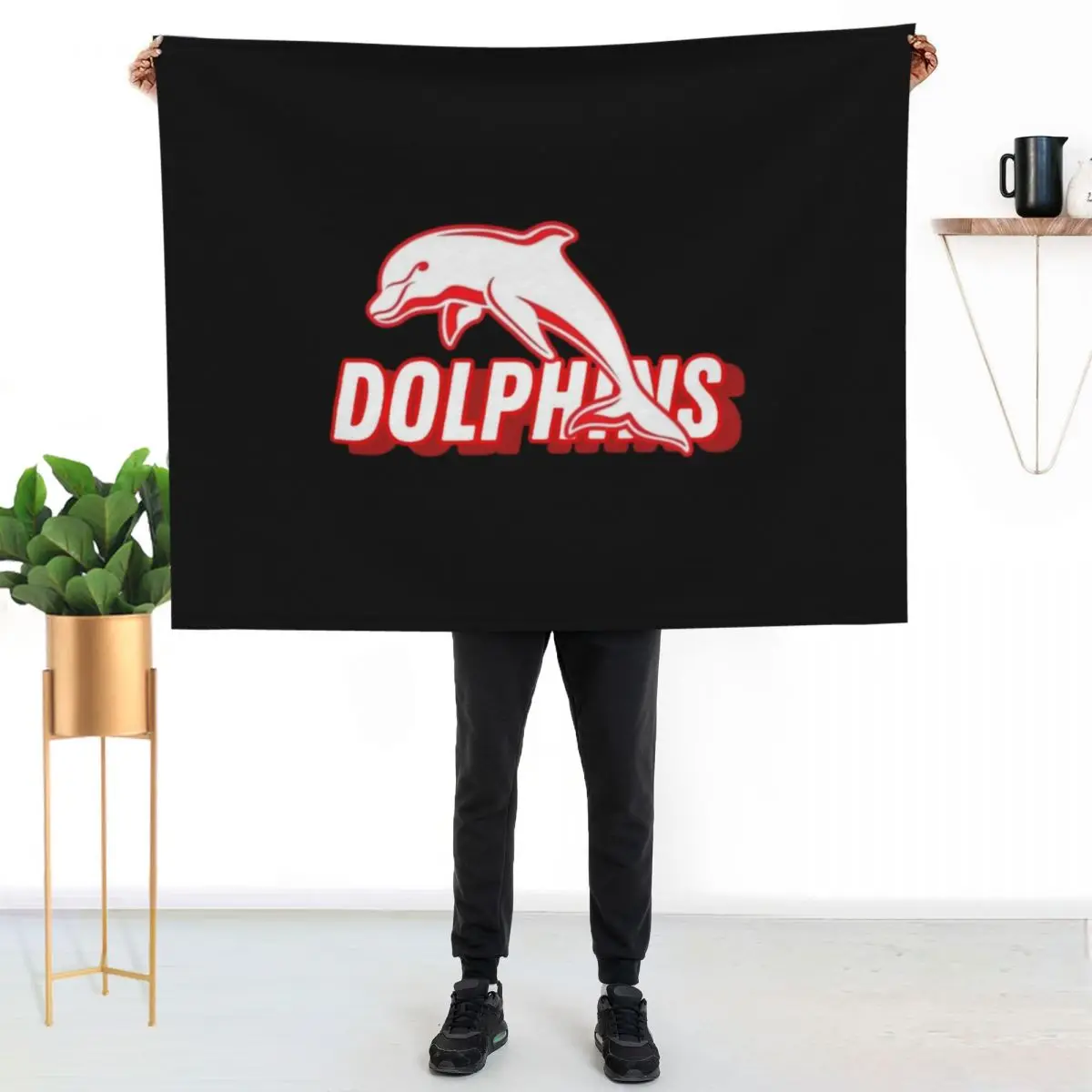 Dolphins Rugby Throw Blanket Summer decorative Soft Plush Plaid Cute Plaid warm winter Sofa Blankets