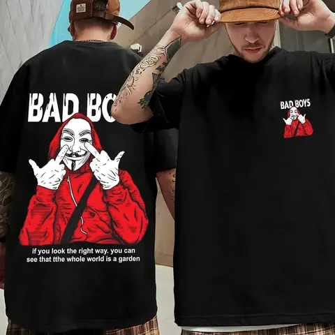 Bad Boy graphic 2026 Men's T-Shirt Unisex O-Neck 100% Cotton Short Sleeve Y2k Oversized Fashion Popular Streetwear Exclusive Tee