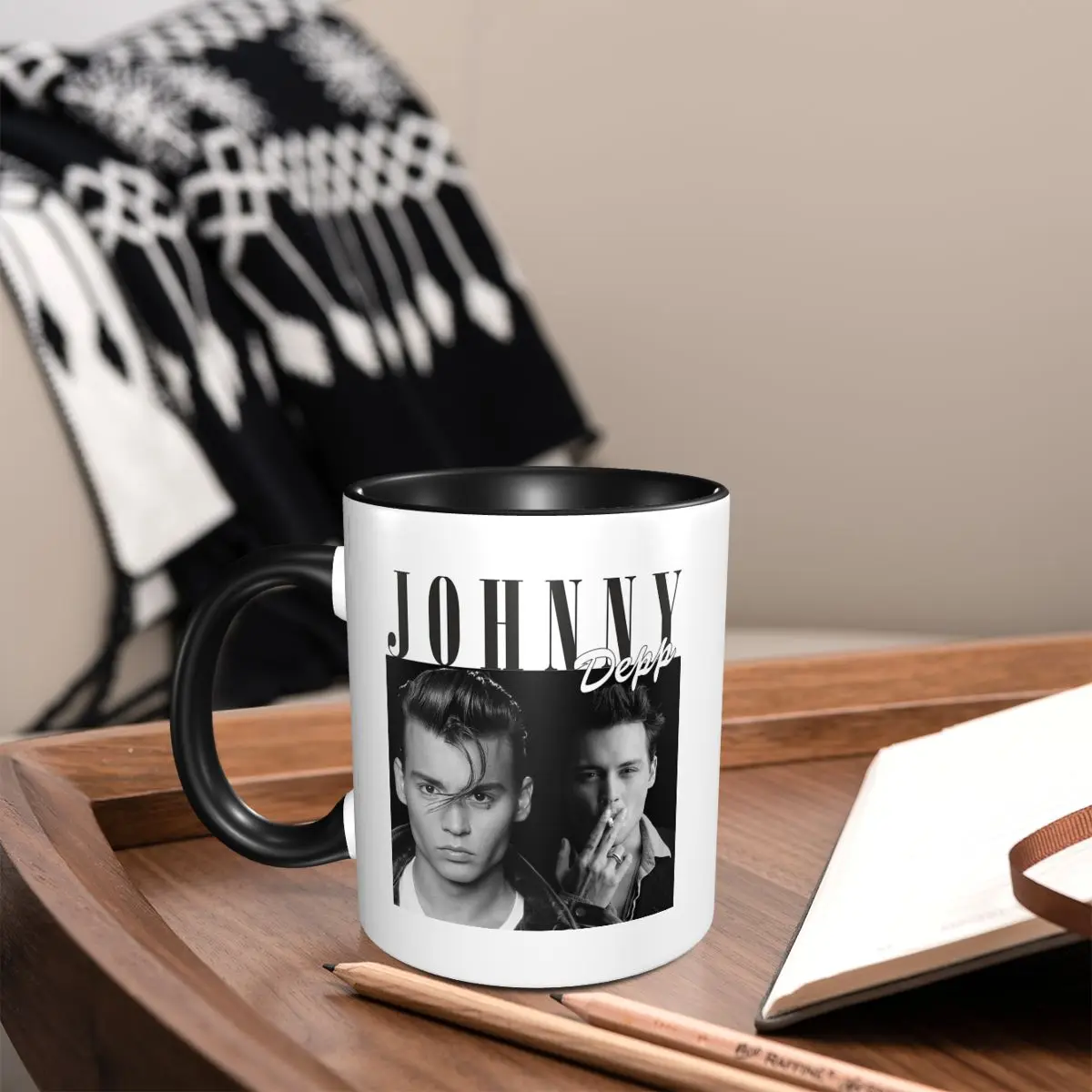 Johnny Depp Mug Funny Ceramic Coffee Cups Tea Mugs Milk Cup Drinkware Gift for Woman Man