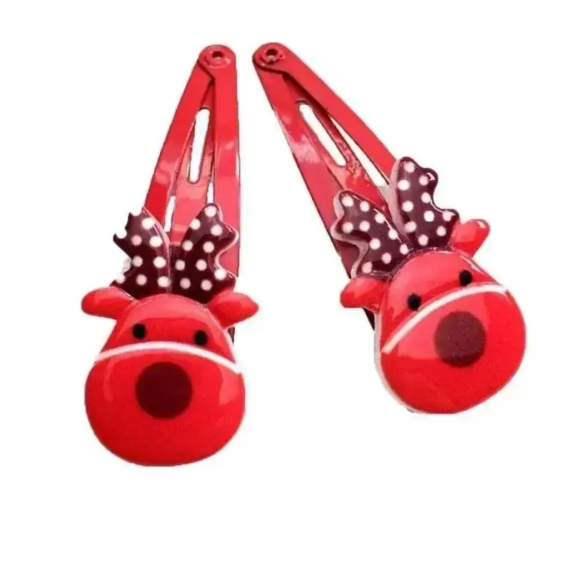 10 قطع عشوائية للأطفال فتاة كاندي دبوس الشعر الطفل مشبك شعر عيد الميلاد المشابك عيد الميلاد عصابات الرأس #3