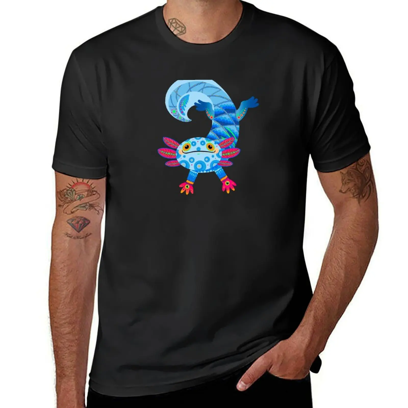 

axolotl alebrije T-Shirt luxury designer affliction shirts luxury t-shirt slim fit t shirts for men