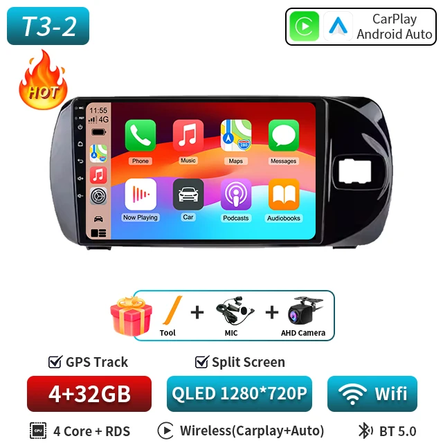 AT130 ヴィッツ 3代 アンドロイドカーナビ android 4+64G 【公式通販】