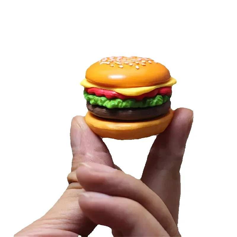 4 szt. Mini symulacja jedzenia dla lalek dla dzieci zabawki kuchenne domek dla lalek miniatury klasyczna zabawka pyszny Hamburger DIY dekoracje