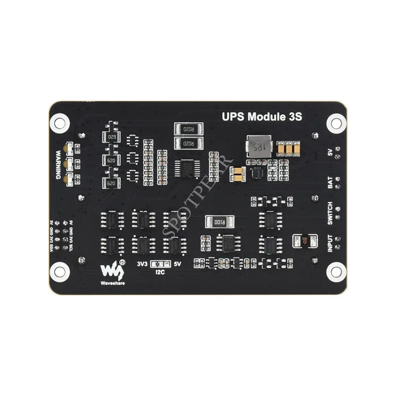 Raspberry Pi 5 UPS Uninterruptible Power Supply Expansion Board 3S serial output 5V 5A supports charging and discharging For Pi4