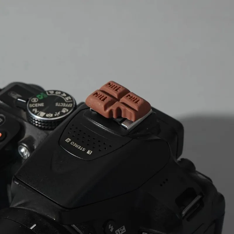 Chocolate Hot Shoe Cover Camera Decoration Shoe Cover Camera Simulated Food Lens Cap Accesorio Para Lentes Resin Bezel Tune Gift
