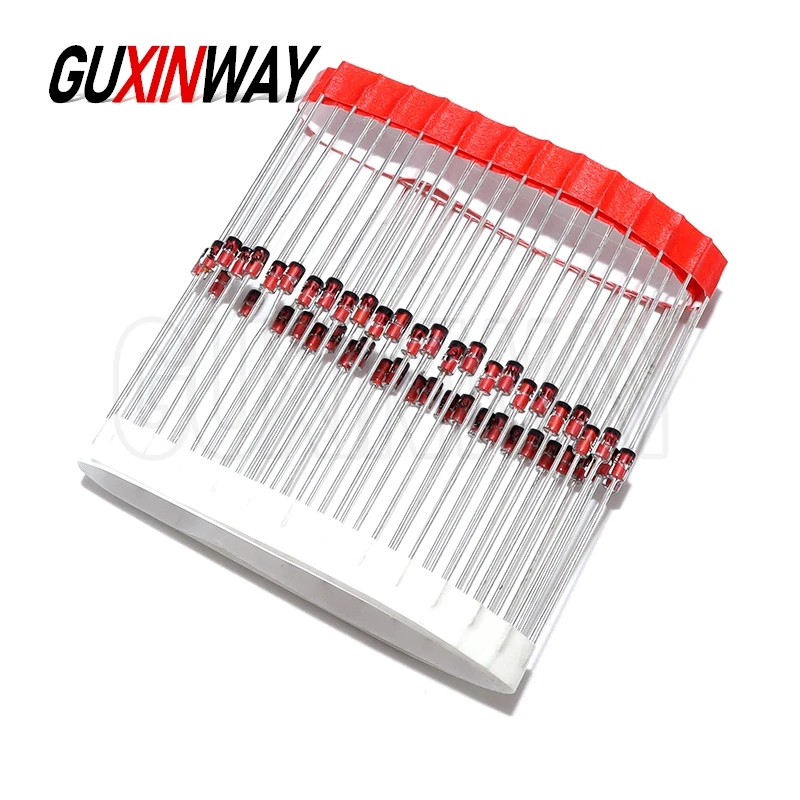 50pcs 1W Zener Diode DO-41 1N4727/4728/4729/1N4730/1N4731 3V 3.3V 3.6V 3.9V 4.3V 4.7V 5.1V 5.6V 6.2V 6.8V 7.5V 8.2V 9.1V 10V 11V