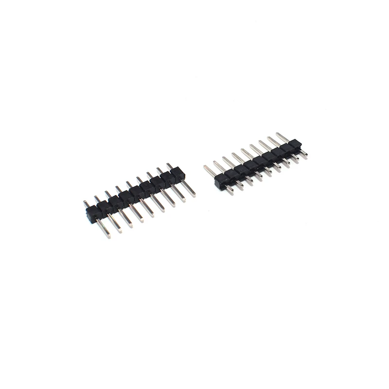 50PCS 2-40P 2.54mm Single Row Male PCB Board Pin Header Connector Strip Pinheader 2p 3p 4p 5p 6p 7p 8p 9p 10p 12p 16p 20p 40Pin