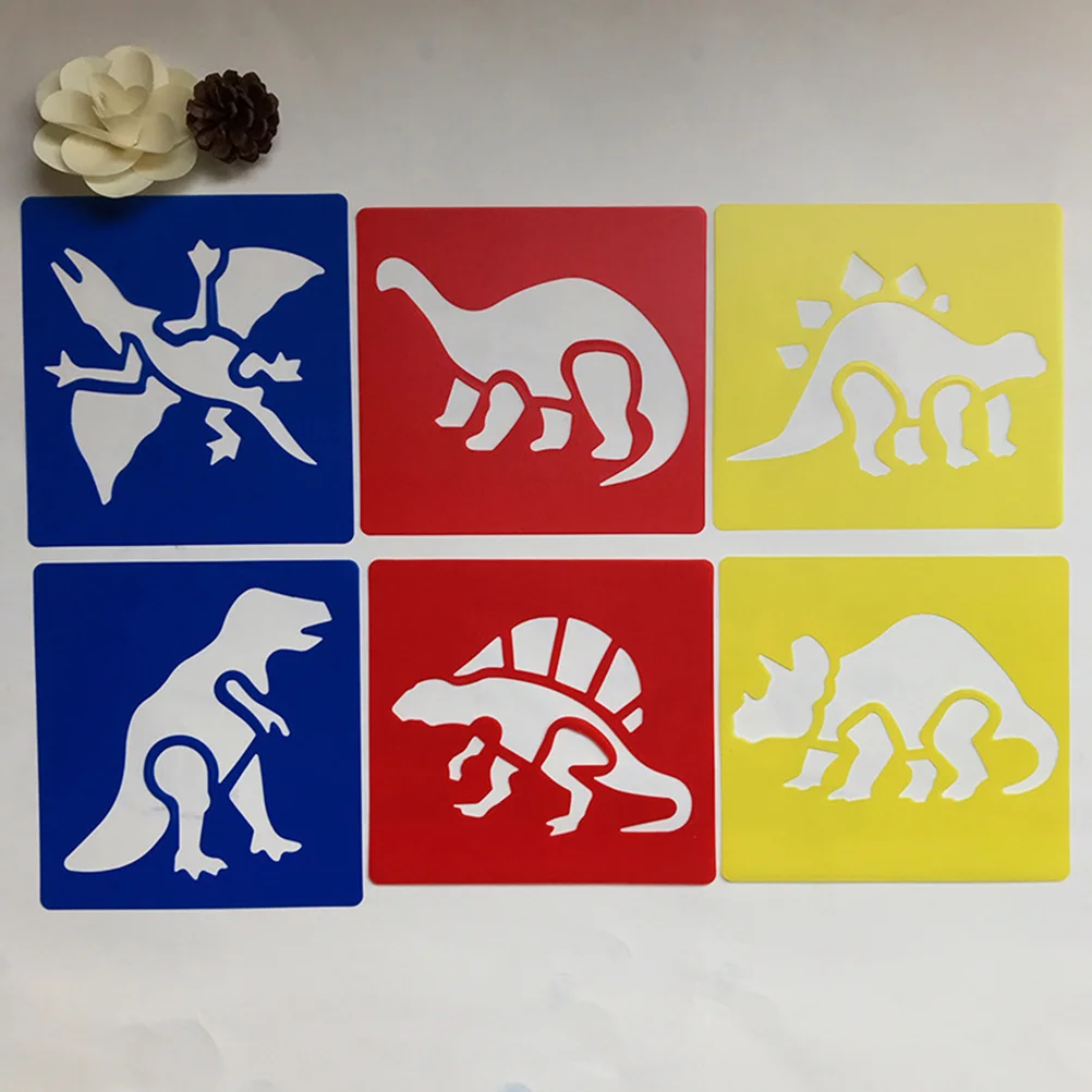 

30pcs Painting Template Drawing Tool Cartoon Hollow Painting Stencils Education Learning Kids (Mixed Color)