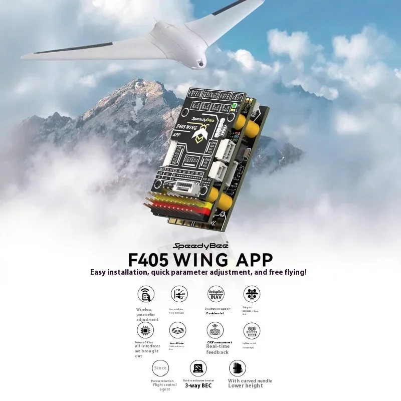 

Diatone MAMBA F405 WING APP ICM42688P - Professional Flight Controller FC for FPV Wing & RC Airplane