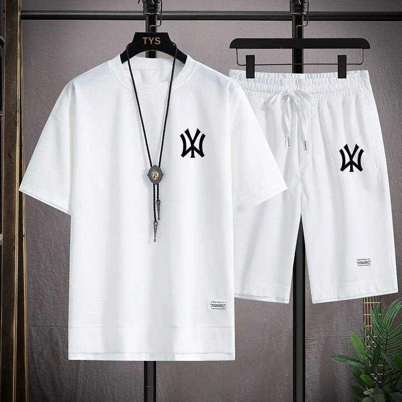 

Men's summer casual T-shirt, short-sleeved T-shirt, men's fitness and sports cotton top, men's running fashion outfit