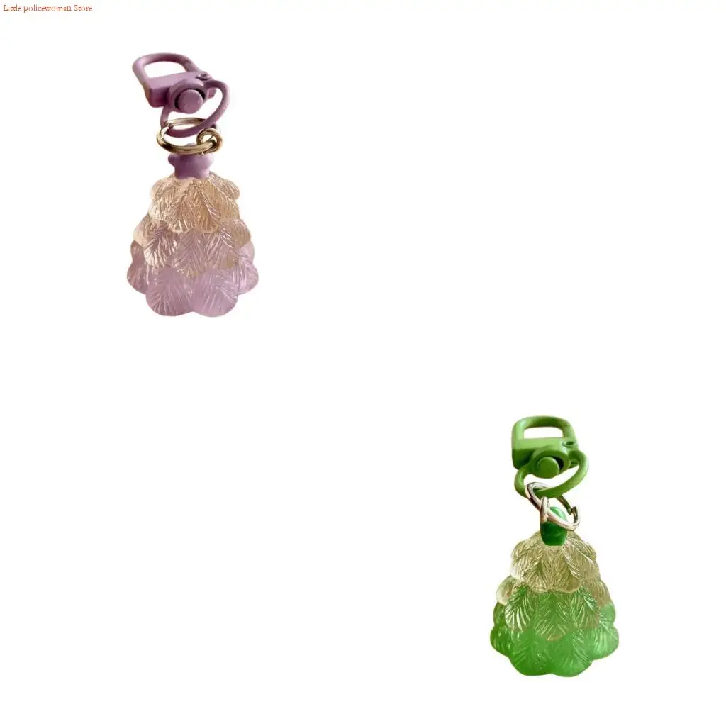 F92D Bright Resin Christmas Tree Ring Festival Season Decoration Lightweight Carry