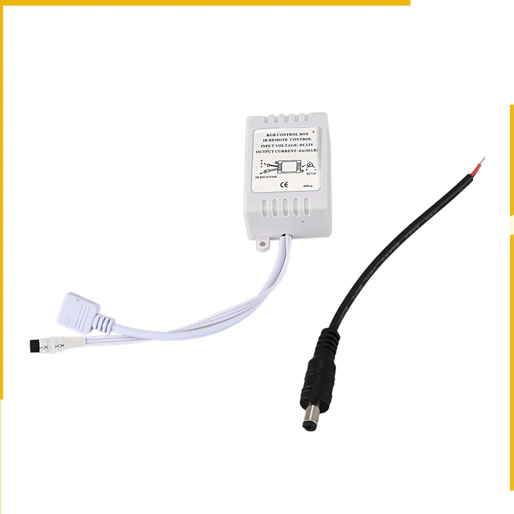 A92P 2X 44 Tombol Remote Control IR Nirkabel dengan Penerima untuk Lampu Strip LED SMD 5050 3528 RGB