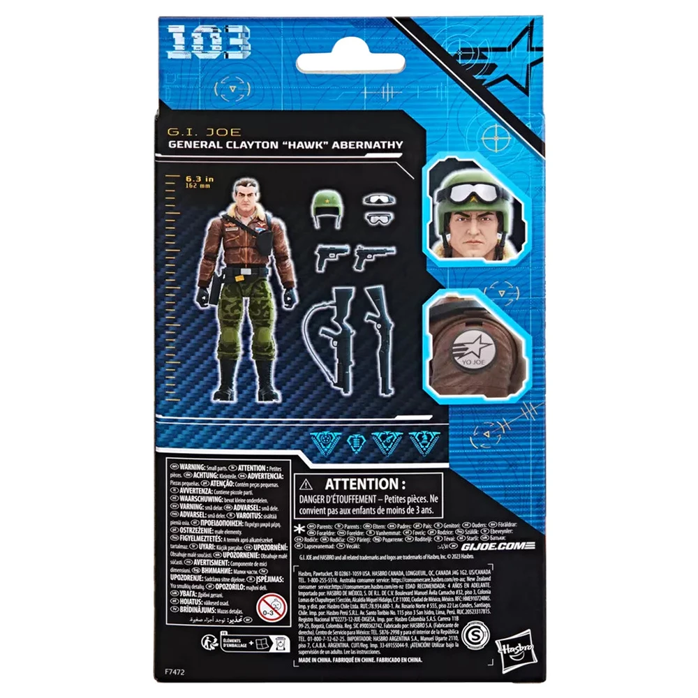 [Special-Offer] Hasbro G.I. Joe Classified Series General Hawk (Clayton Abernathy) 15cm Anime Action Figure Soldier Model Toys